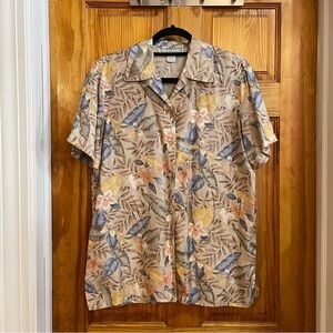 100% Silk Floral Top